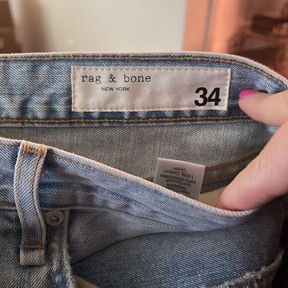 NWT RAG AND BONE 90s Style Crop Jeans Dagger - size 34 - Picture 9 of 9
